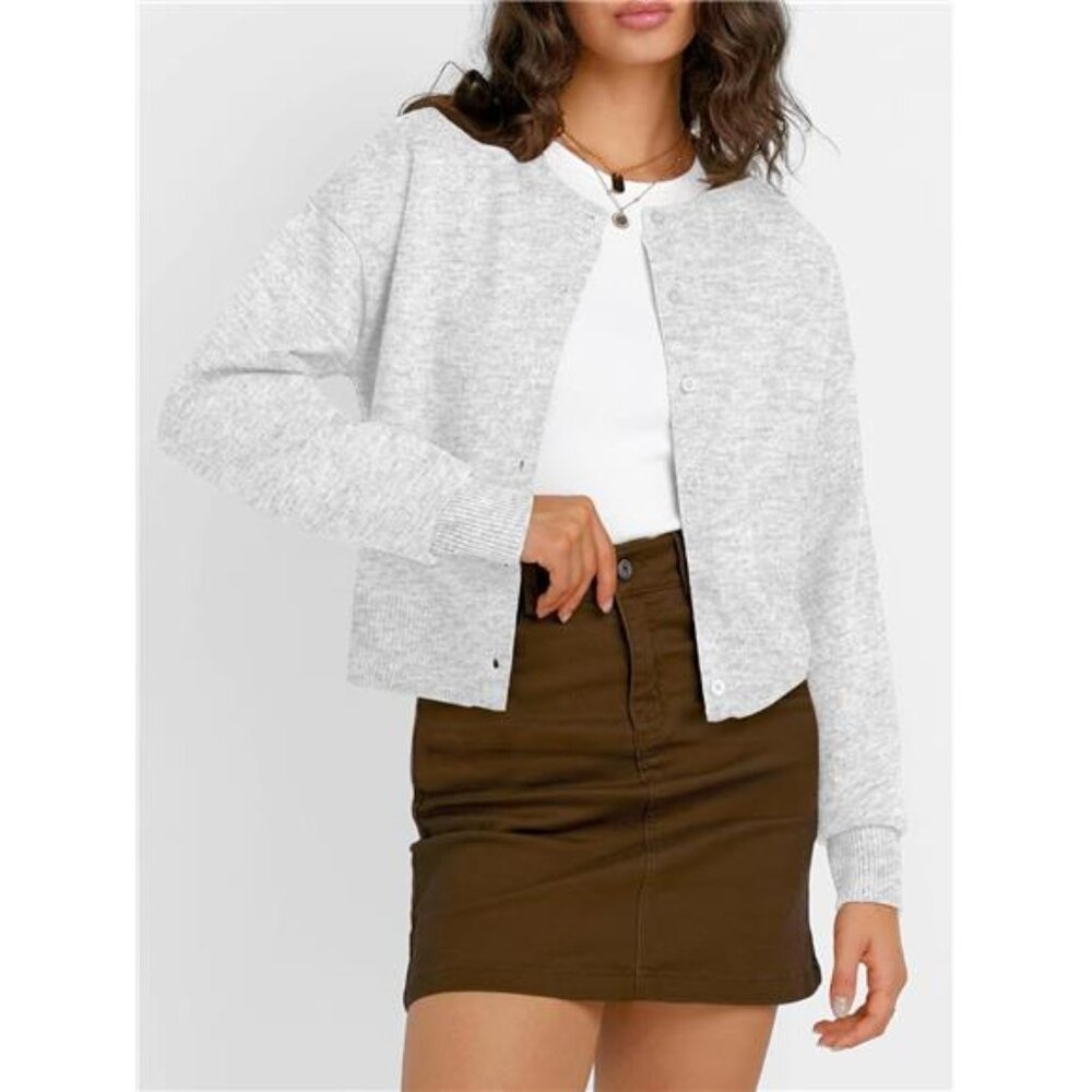 Cropped Cardigan Sweater - Picture 2 of 7